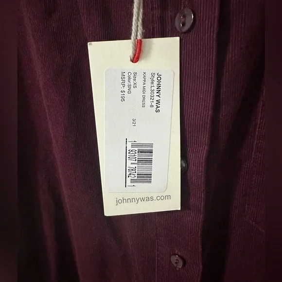 Johnny Was kappa midi dress cotton  NWT Size‎ XS - Picture 8 of 9